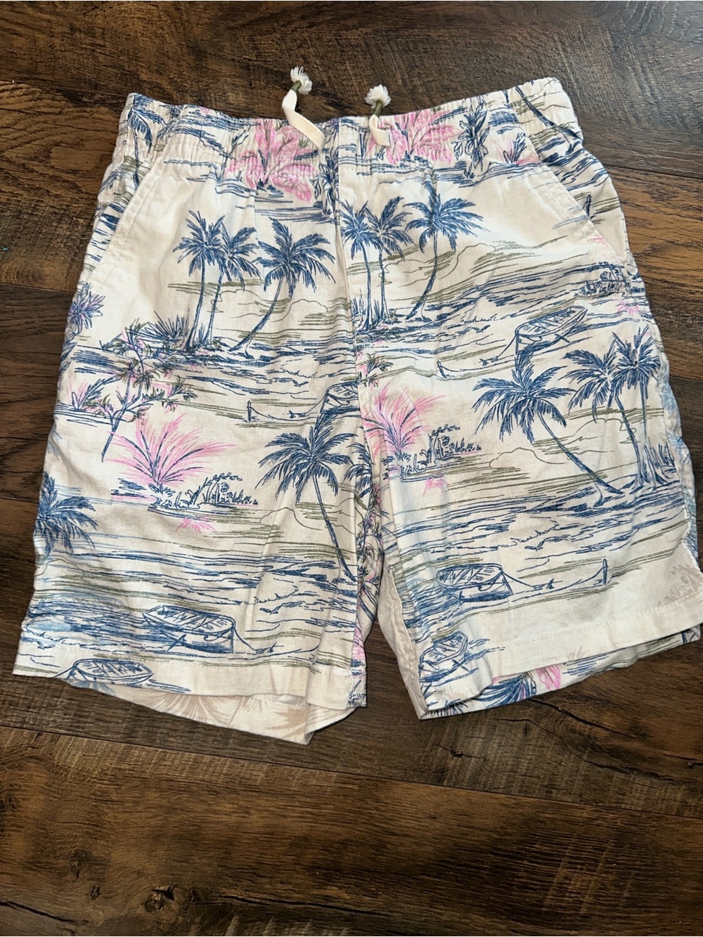Gap boy  White Tropical Print Shorts